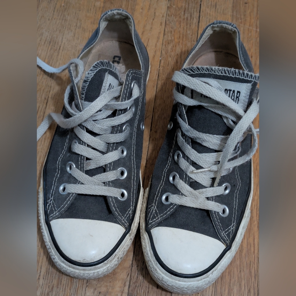 Converse Charcoal Canvas Sneakers